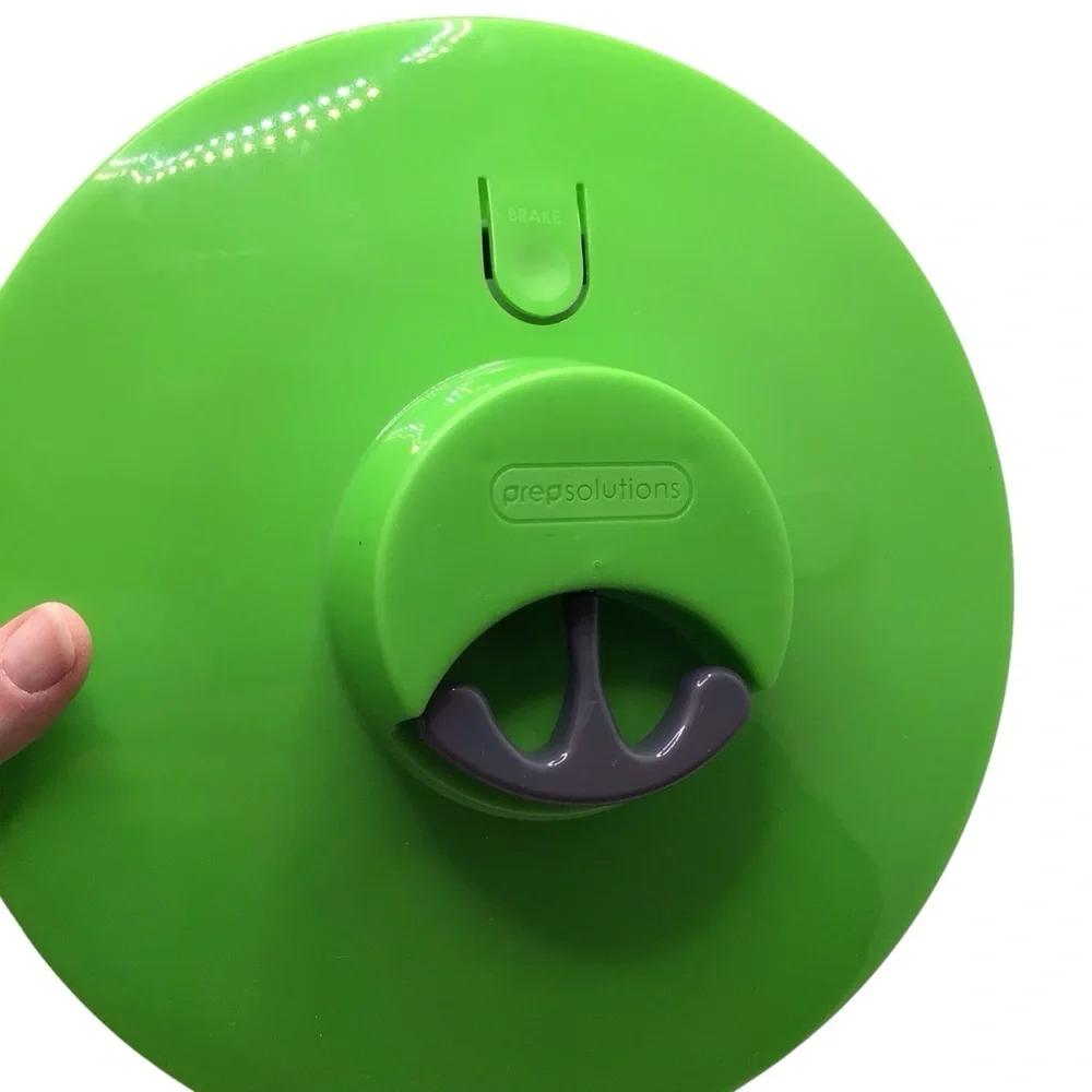 Prep Solutions Salad Spinner 4 Quart Green Pull Cord With Brake
